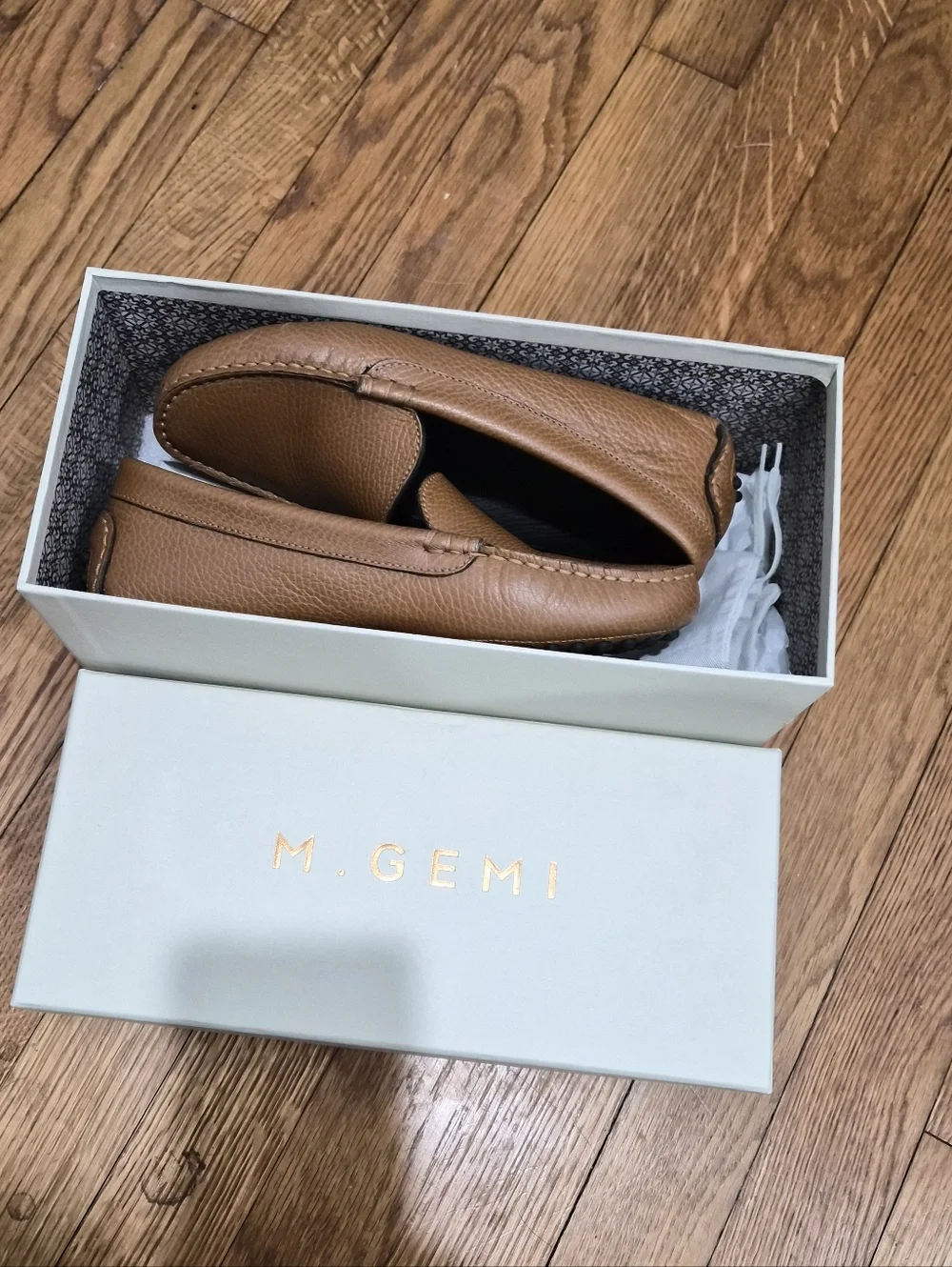 M.Gemi The Felize Driving Loafers Cappuccino Leather EU 36 Women’s Made In Italy